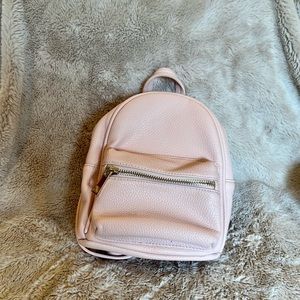 Baby pink ultra mini backpack